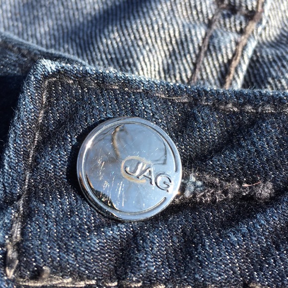 JAG low rise flare leg, dark blue silver grommets - Picture 3 of 8